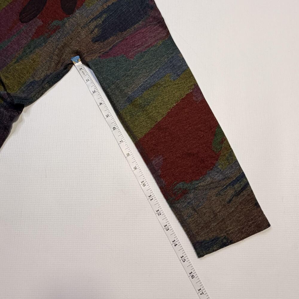 Inoah Shirt Womens Large Multicolor Dog Art Cowl Neck Long Sleeve Tunic Top - Picture 7 of 9